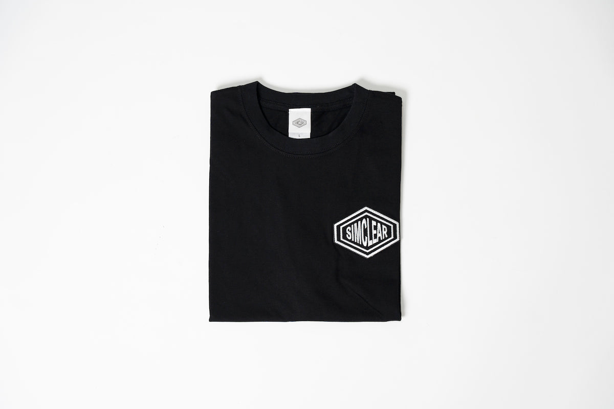 SIMCLEAR 刺繍 RePET50% 半袖Tシャツ