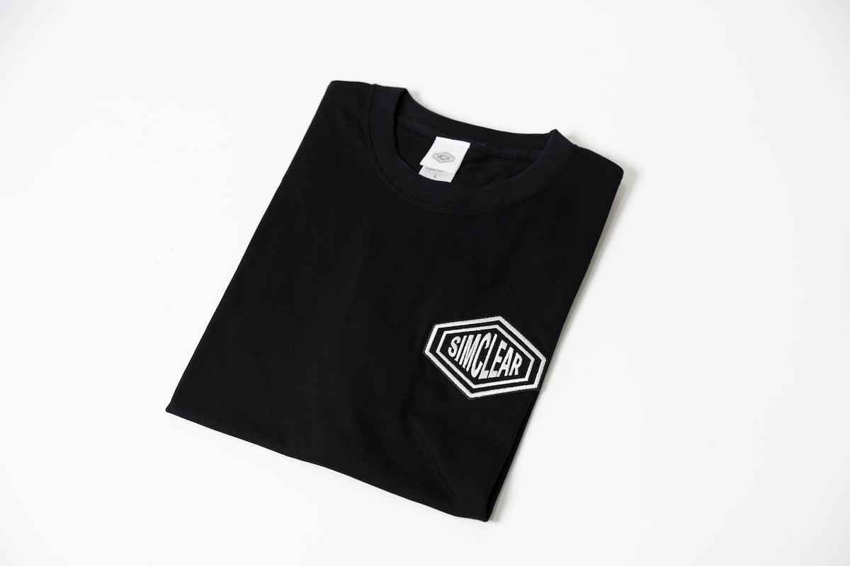 SIMCLEAR 刺繍 RePET50% 半袖Tシャツ