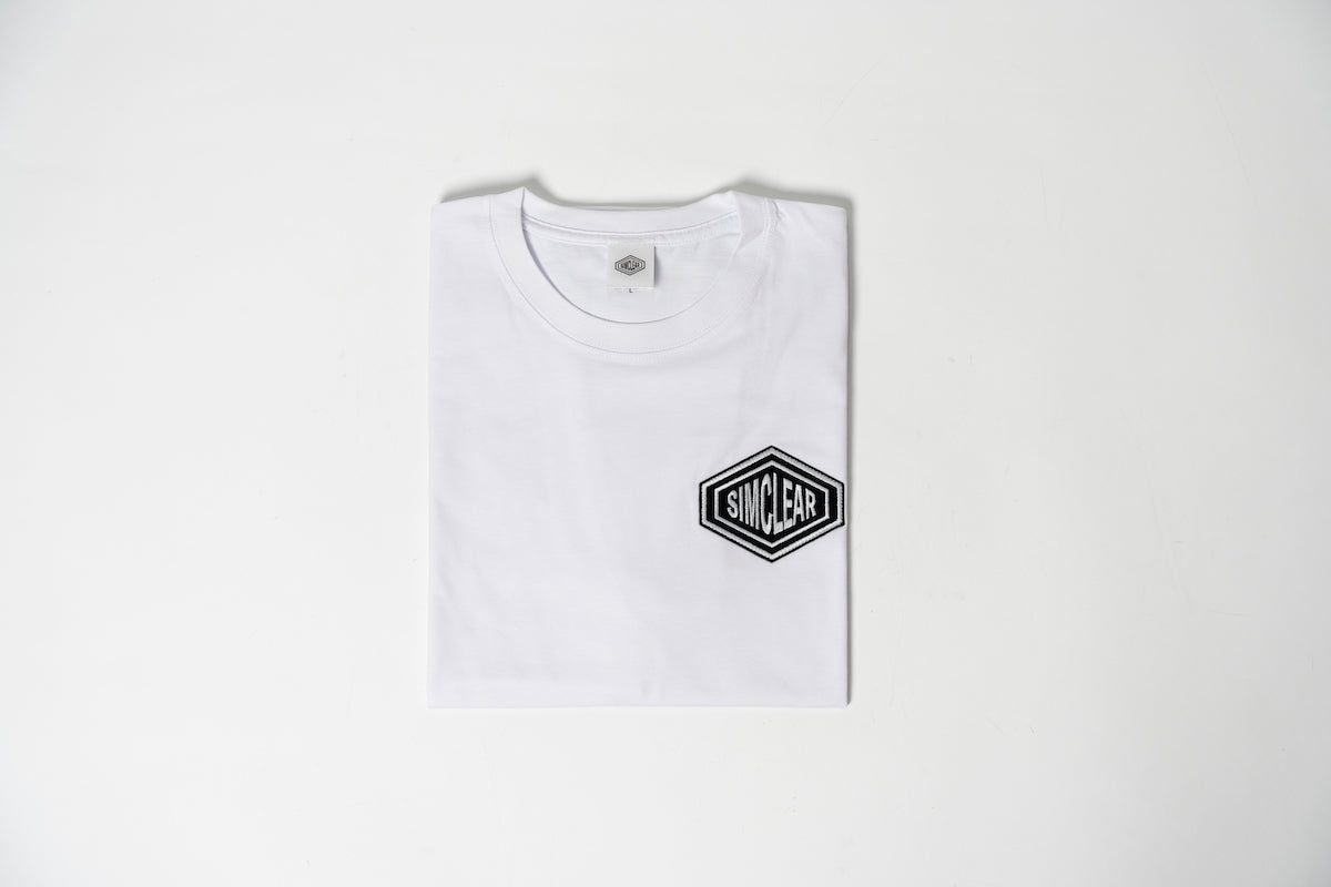 SIMCLEAR 刺繍 RePET50% 半袖Tシャツ