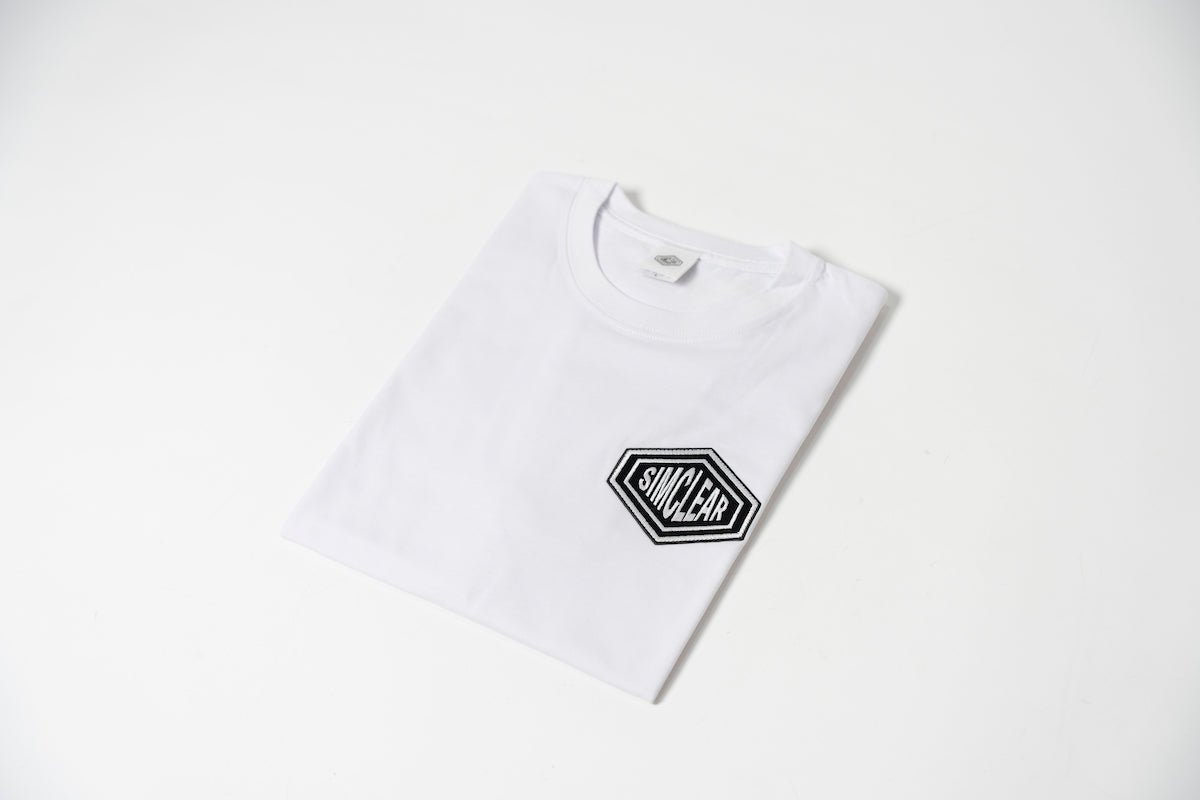 SIMCLEAR 刺繍 RePET50% 半袖Tシャツ