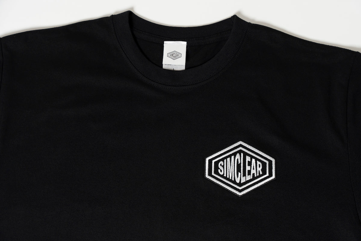 SIMCLEAR 刺繍 RePET50% 半袖Tシャツ