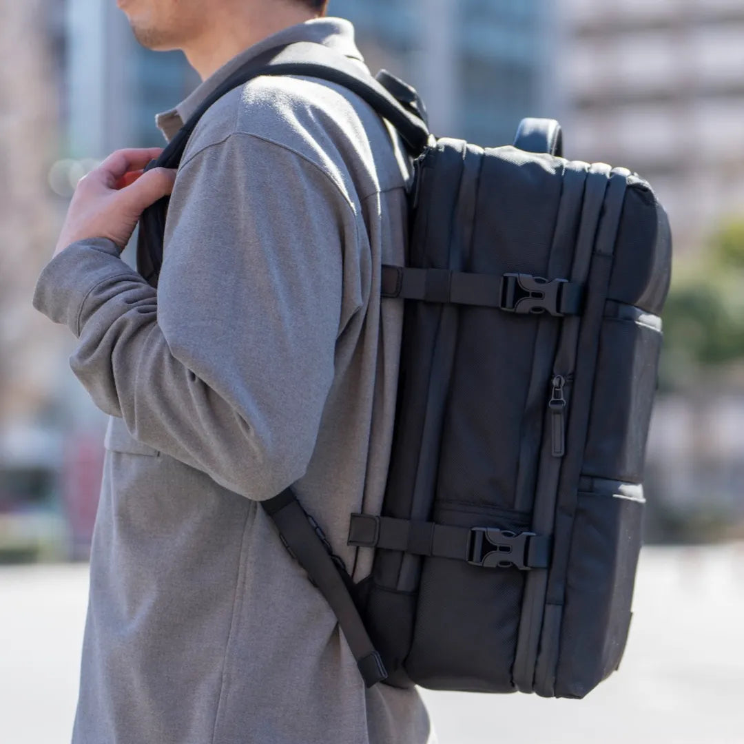 TSB13|TSUNAGU BAG SQUARE Expandable 拡張式のビジネススクエアリュック